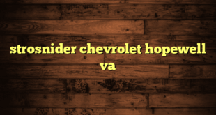 strosnider chevrolet hopewell va