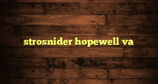 strosnider hopewell va