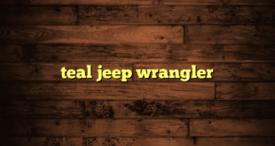teal jeep wrangler