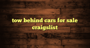 tow behind cars for sale craigslist
