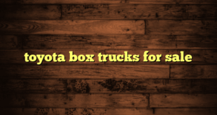 toyota box trucks for sale