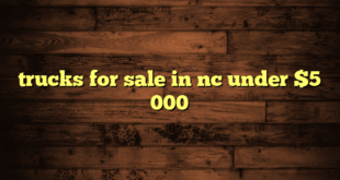 trucks for sale in nc under $5 000