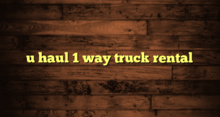 u haul 1 way truck rental