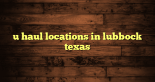 u haul locations in lubbock texas