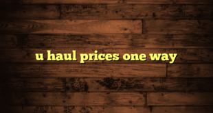 u haul prices one way