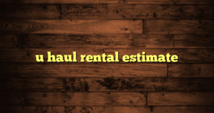 u haul rental estimate