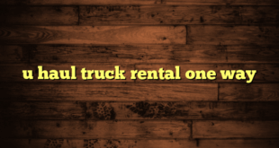 u haul truck rental one way