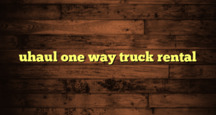 uhaul one way truck rental