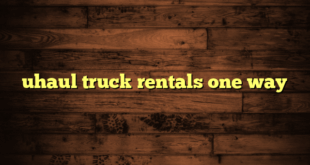 uhaul truck rentals one way