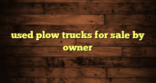 used plow trucks for sale by owner