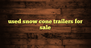 used snow cone trailers for sale