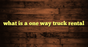 what is a one way truck rental