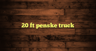 20 ft penske truck