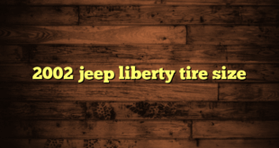 2002 jeep liberty tire size