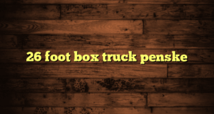 26 foot box truck penske