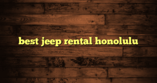 best jeep rental honolulu