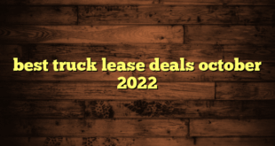 best truck lease deals october 2022