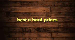 best u haul prices
