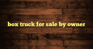 box truck for sale by owner