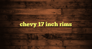 chevy 17 inch rims