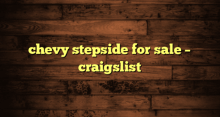 chevy stepside for sale – craigslist