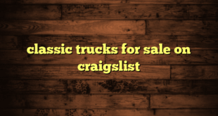 classic trucks for sale on craigslist