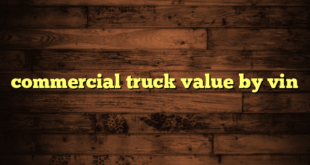 commercial truck value by vin