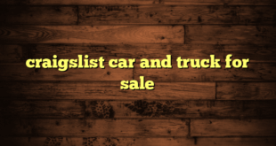 craigslist car and truck for sale