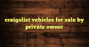 craigslist vehicles for sale by private owner