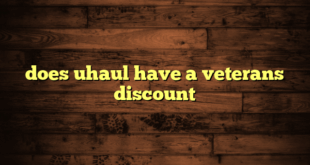 does uhaul have a veterans discount