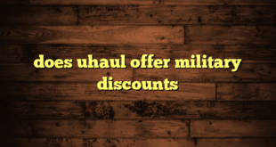 does uhaul offer military discounts