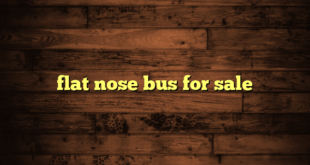 flat nose bus for sale