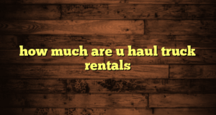 how much are u haul truck rentals