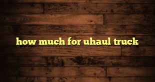 how much for uhaul truck