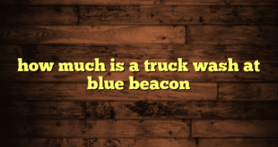 how much is a truck wash at blue beacon