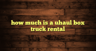 how much is a uhaul box truck rental