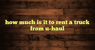 how much is it to rent a truck from u-haul