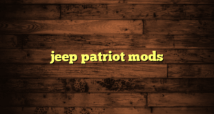 jeep patriot mods