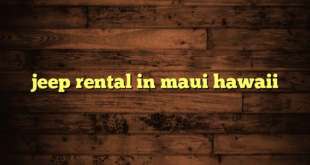 jeep rental in maui hawaii