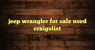 jeep wrangler for sale used craigslist