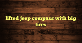 lifted jeep compass with big tires