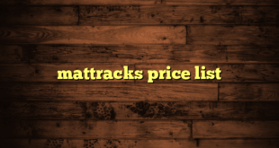 mattracks price list