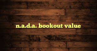 n.a.d.a. bookout value