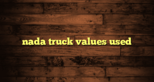 nada truck values used