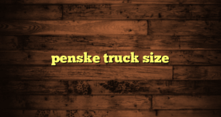 penske truck size