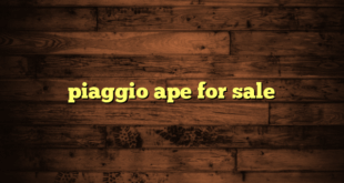 piaggio ape for sale
