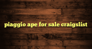 piaggio ape for sale craigslist