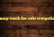 ramp truck for sale craigslist