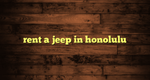rent a jeep in honolulu