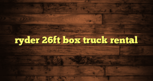 ryder 26ft box truck rental